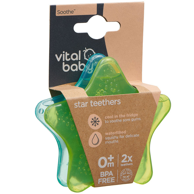 Star teethers green and blue