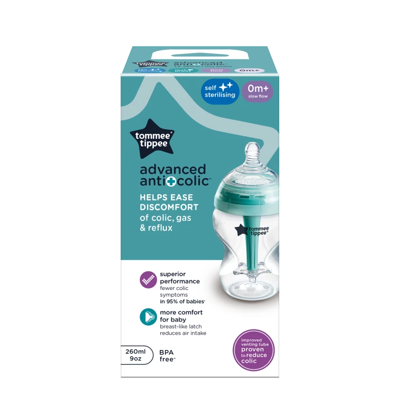 Tommee tippee advanced anti colic single bottle 260ml