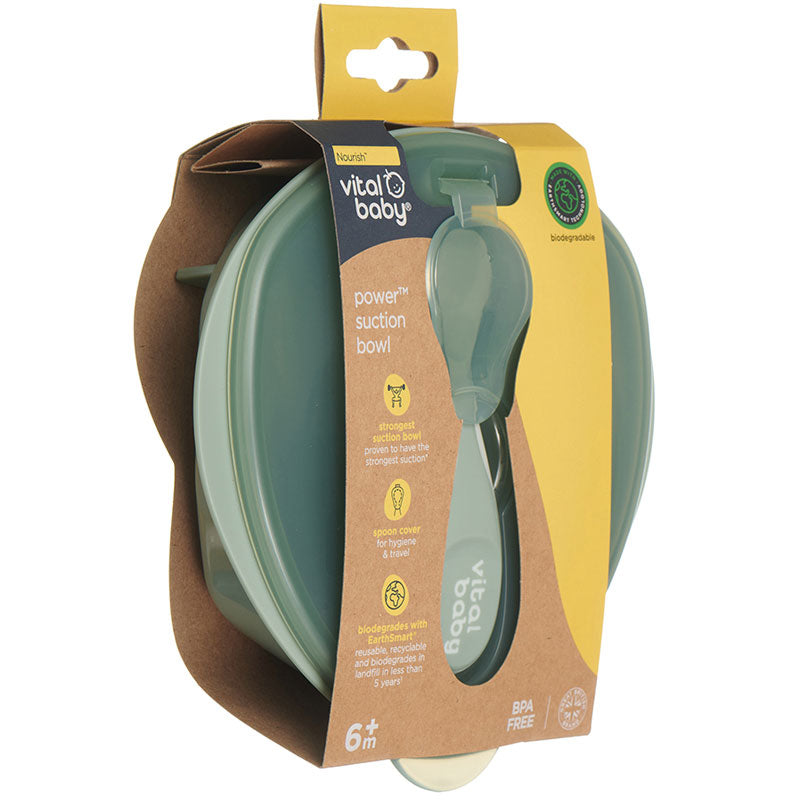 Power suction bowl green