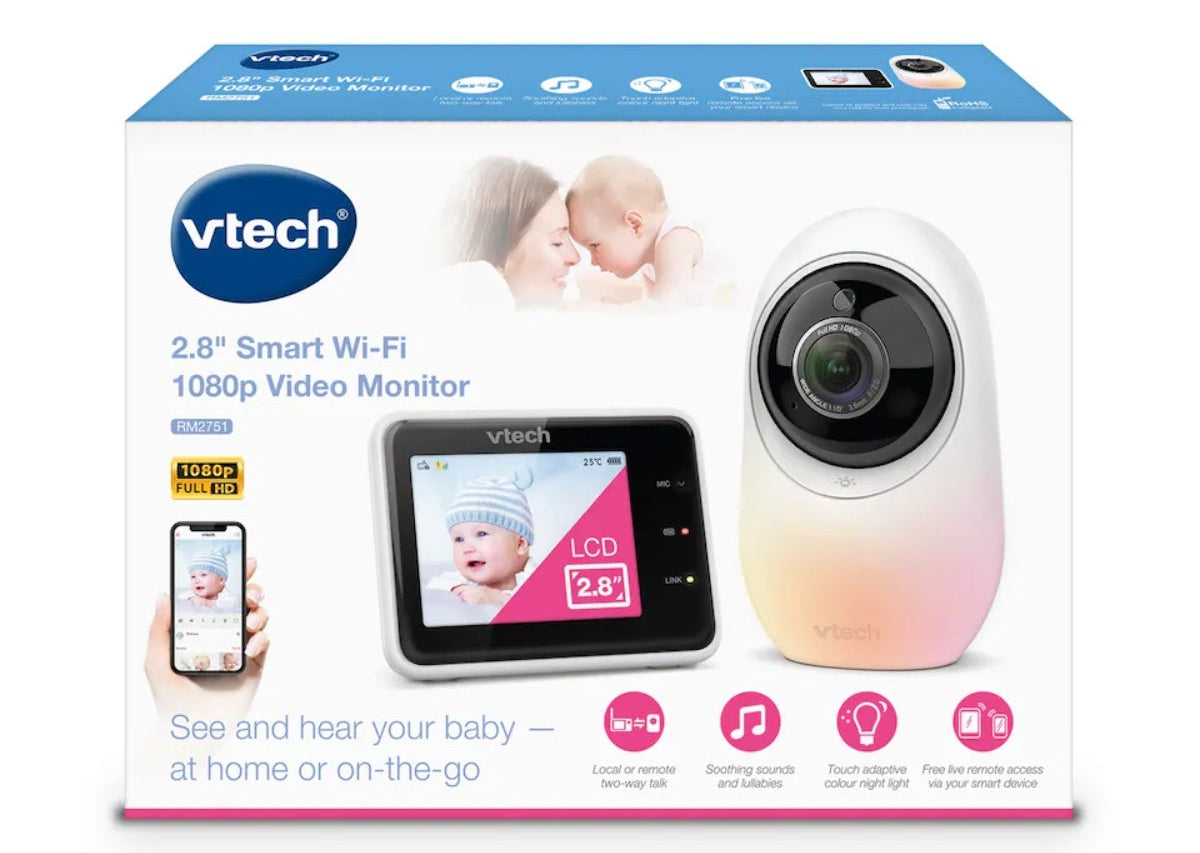 V tech baby monitor 2.8" smart WiFi monitor 1080p