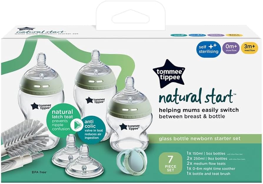 Tommee tippee glass starter set