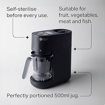 Tommee tippee 6 in 1 baby food maker - black