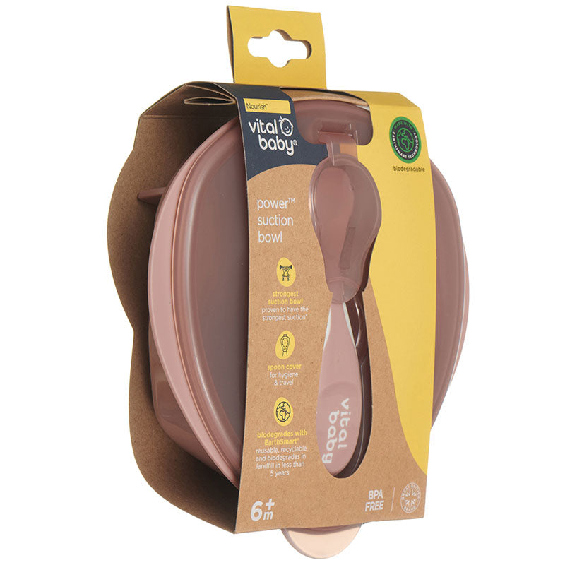 Power suction bowl pink