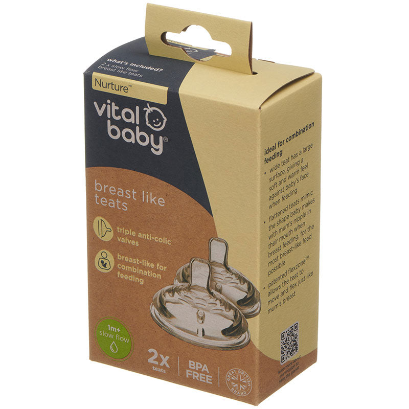 Breast like teats slow flow 1m+