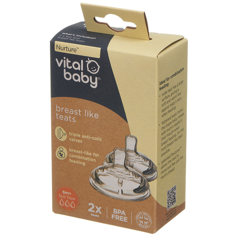 Breast like teats fast flow 6m+