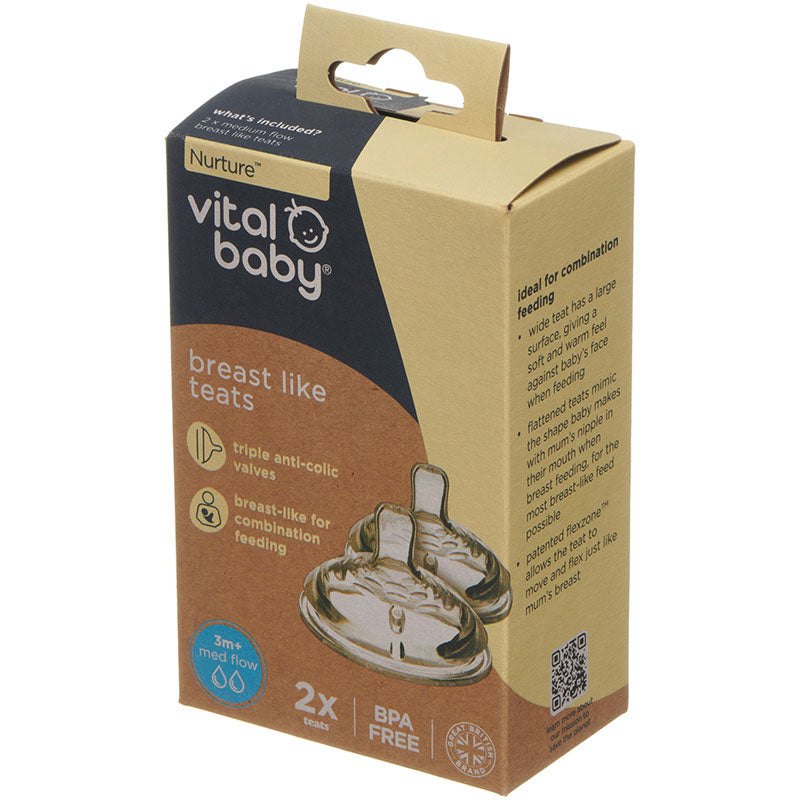 Breast like teats medium flow 3m+