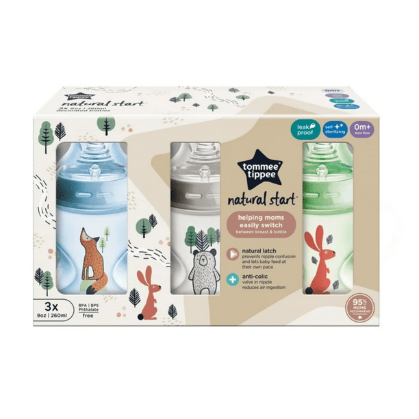Tommee tippee natural start set of 3, 260ml each