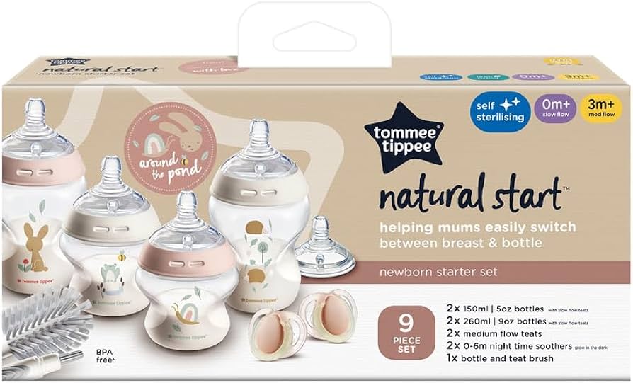 Tommee tippee natural start, 9 pcs starter set / bunny