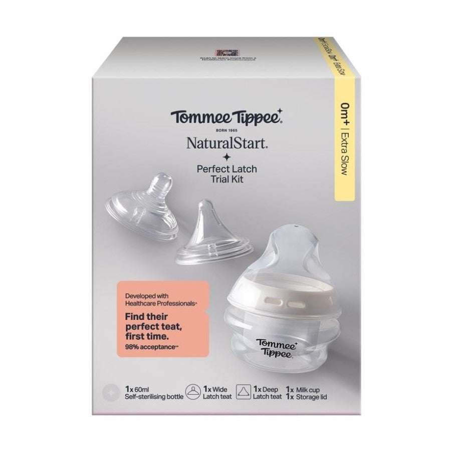 Tommee Tippee Natural Start Perfect Latch Baby Bottle Trial Kit W/ Teats
