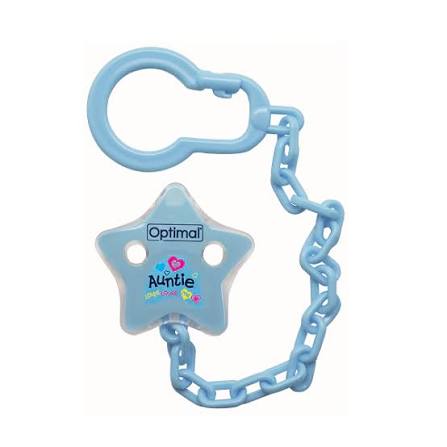 Optimal Soother Holder blue star antie loves me