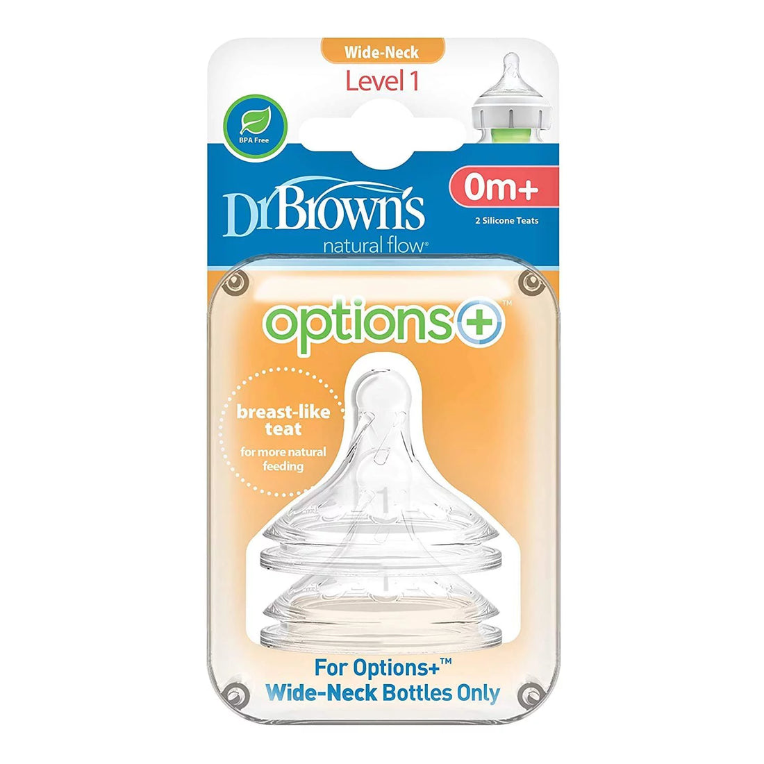Dr brown's wide nipple level 1 - 0m+