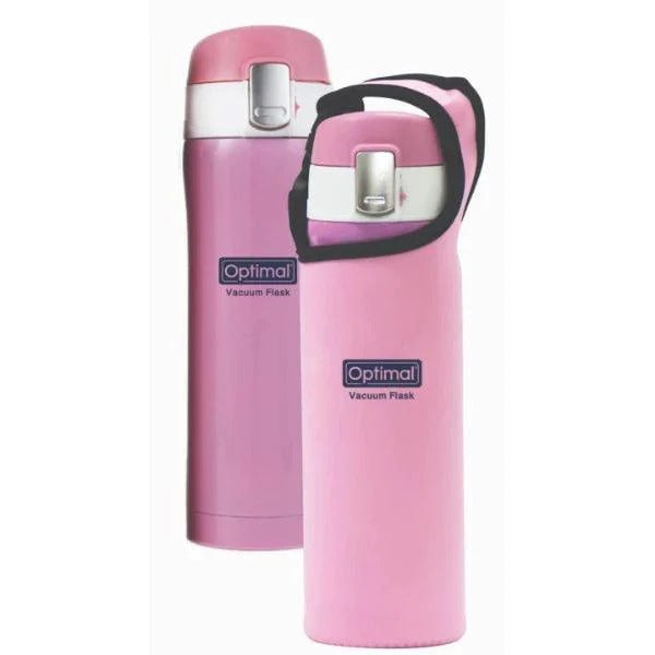 OPTIMAL STAINLESS STEEL VACUM FLASK Pink