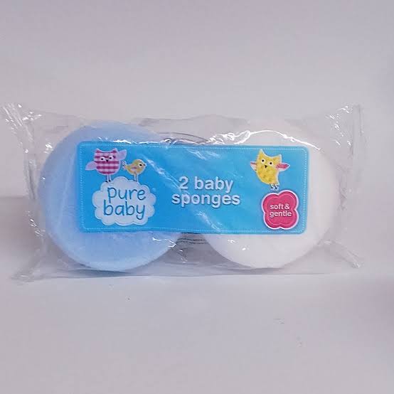 Pure Baby Blue Twin Pack Sponges - 2pc
