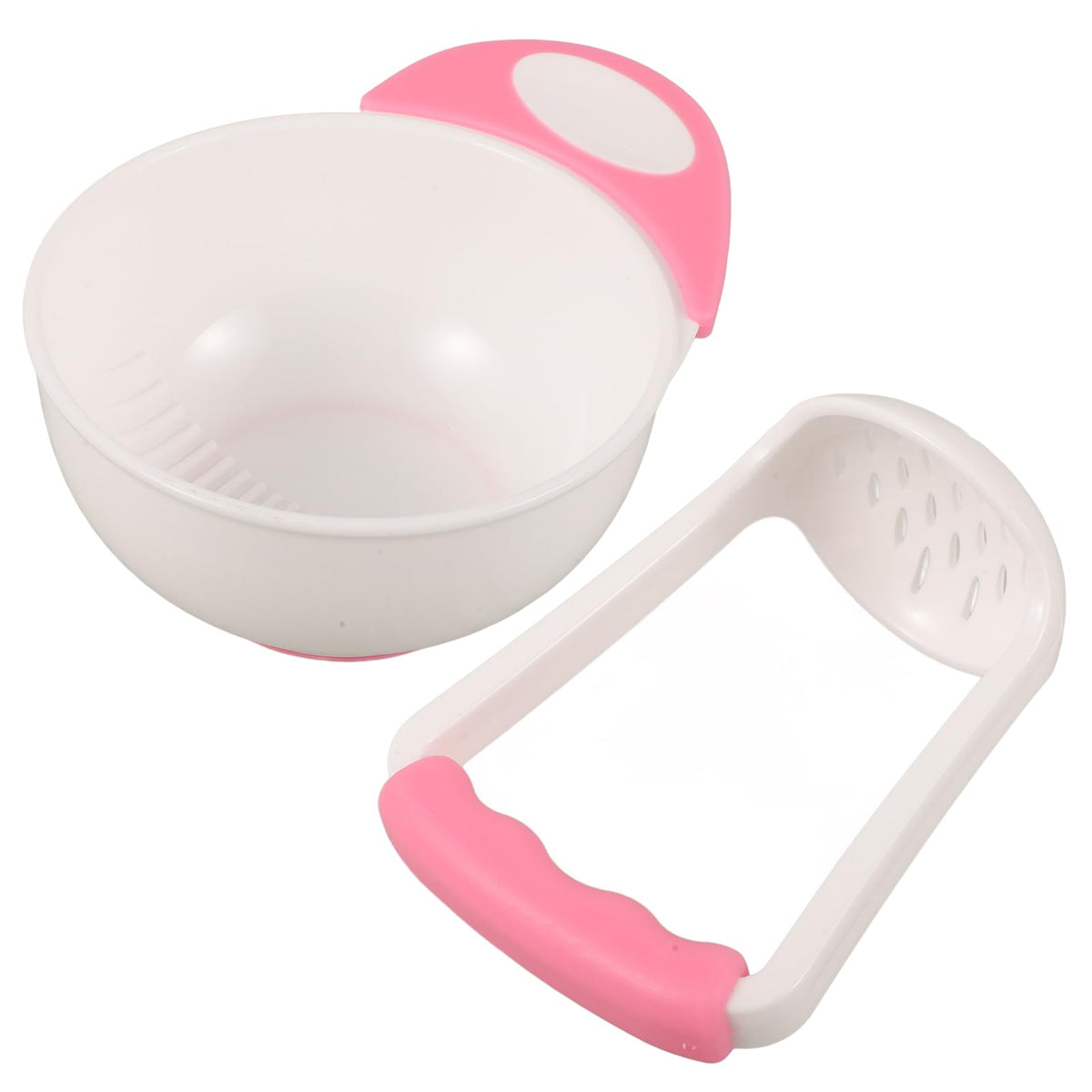 Baby feeding bowl with masher