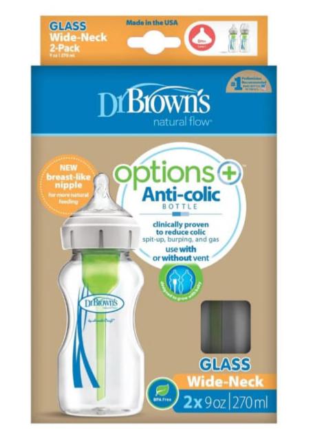 9OZ/270ML Options + WN bottle, glass, 2packs