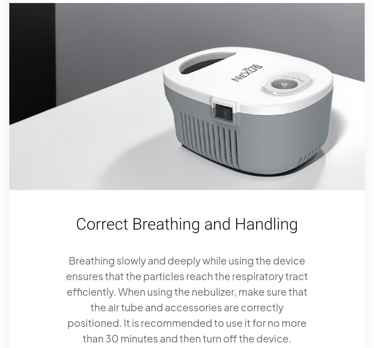 Direct nexus compressor Nebuliser