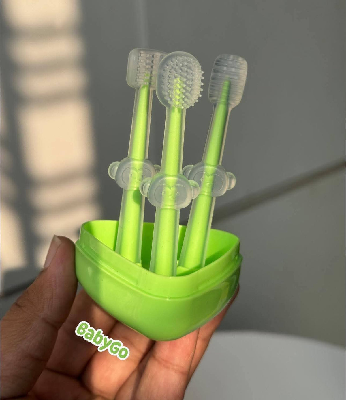 Silicone tooth and mouth cleaner 3per pack with box