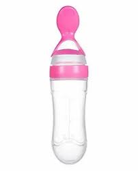 Baby Bottle with spoon for cereal