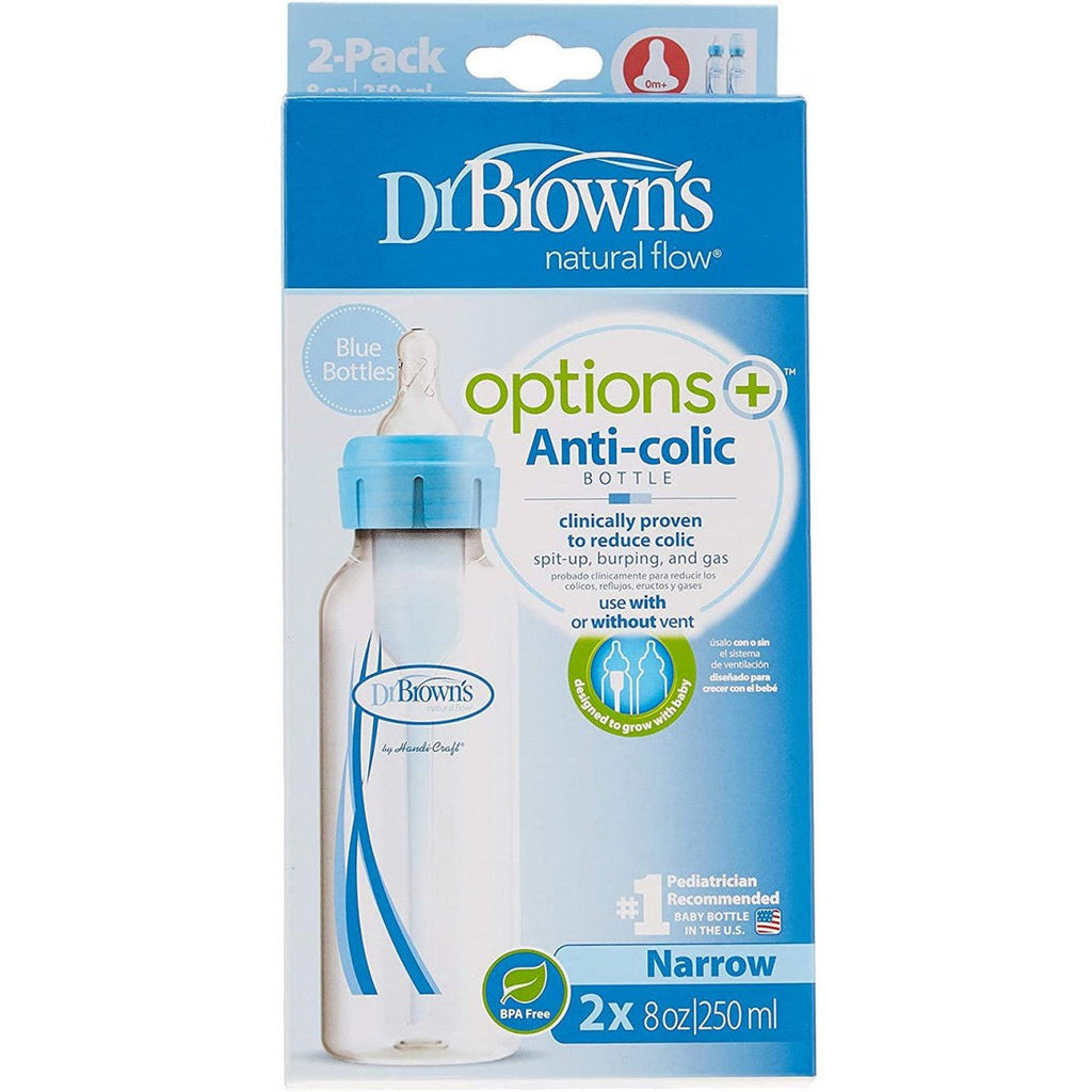 Options+ Anti-Colic Narrow Baby Bottle - Pack of 2