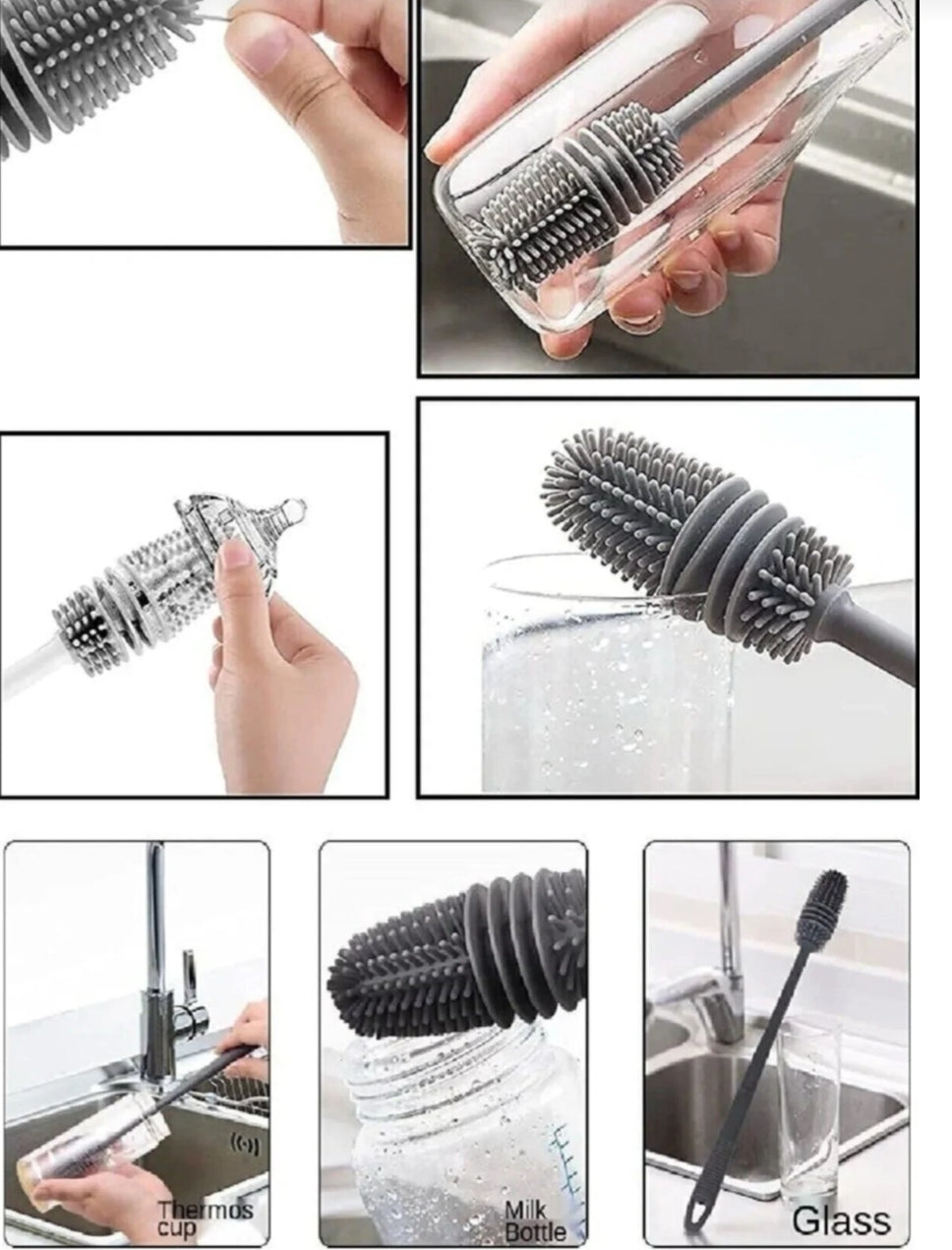 Silicone bottle brush
