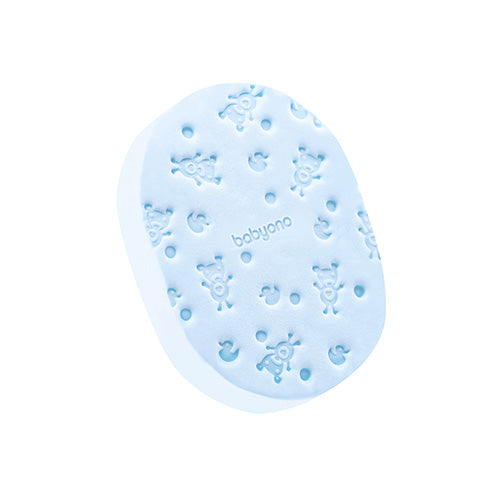 Baby bath sponge blue
