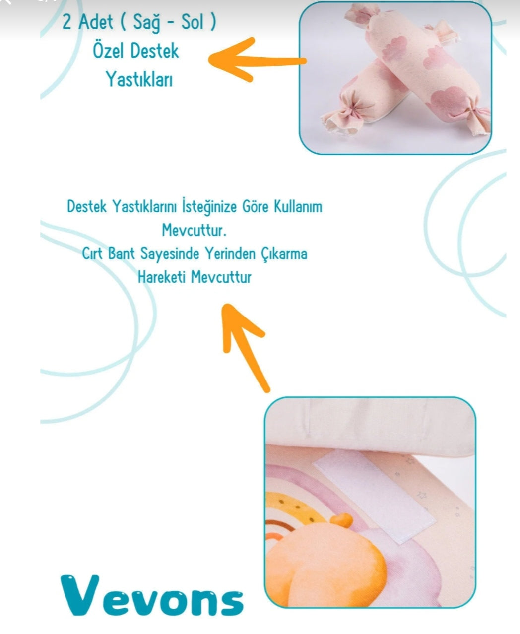 Reflux mattress with toys arc - bear