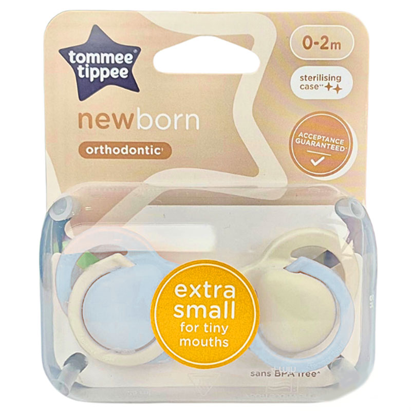 Tommee Tippee 0-2m Extra Small Soothers Pacifiers Blue