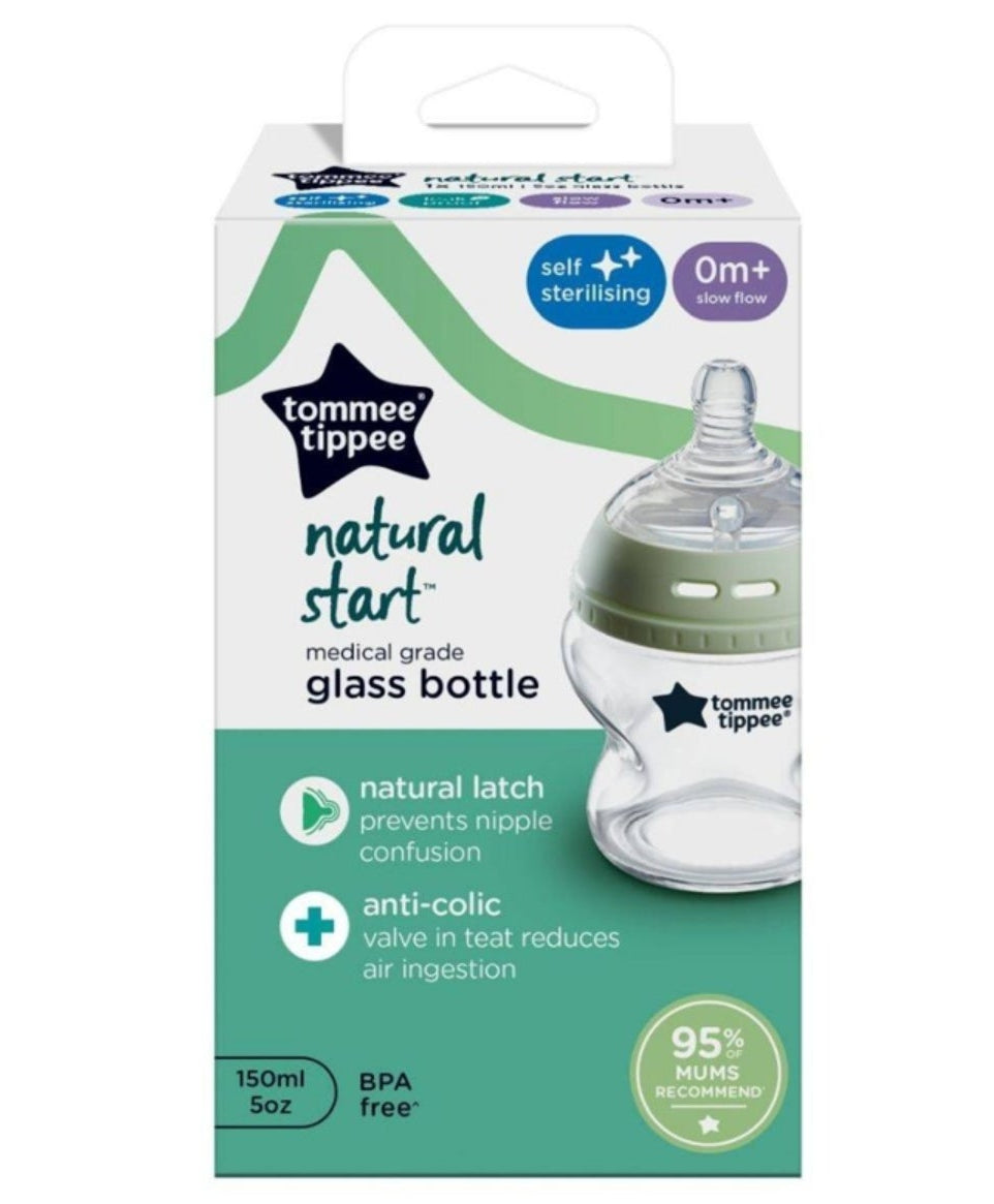 Tommee tippee single glass bottle 150ml