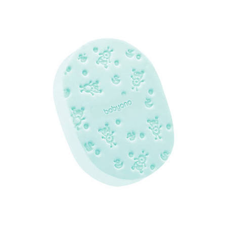 Baby bath sponge green