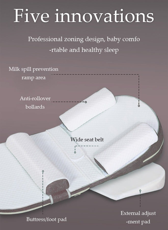 Baby anti-spitting / anti-reflux mattress