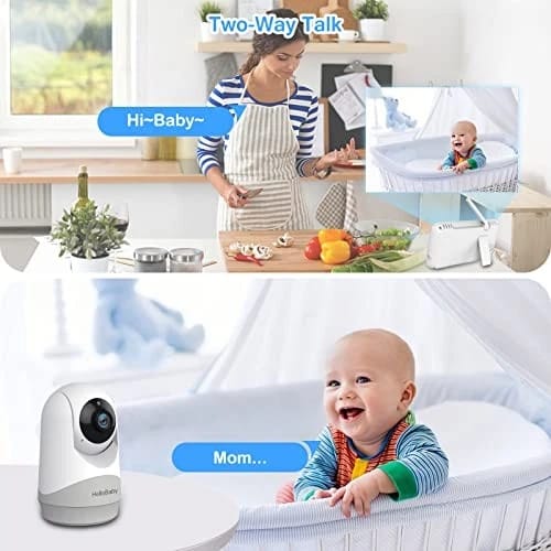 Hello baby monitor, 5.0 inch with remote pan and tilt