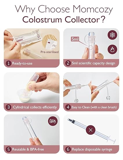 Momcozy collostrum collectors 6pcs