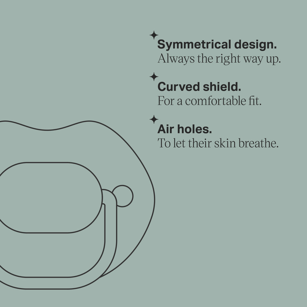 Tommee tippee moda pacifier beige 0-6m 2 pack