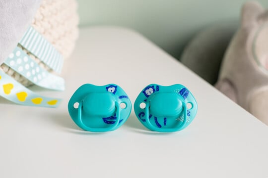 Tommee tippee jungle pacifier blue 0-6m 2 pack