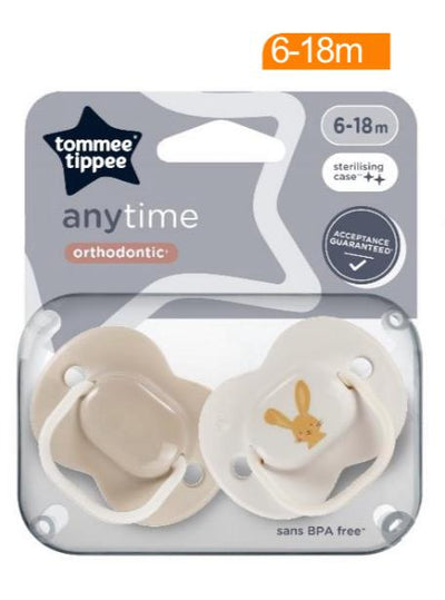 Tommee Tippee Anytime Orthodontic Soother 6-18m
