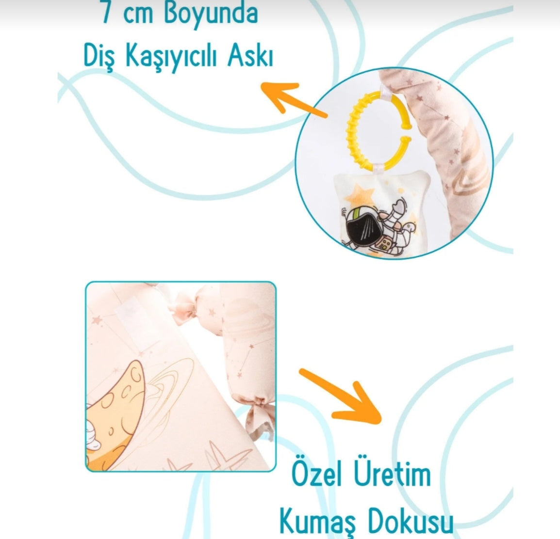 Reflux mattress with toys arc - bear