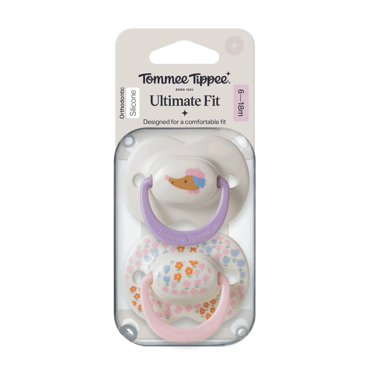 Tommee Tippee Decorated Ultimate Fit Girl Soother 6-18m