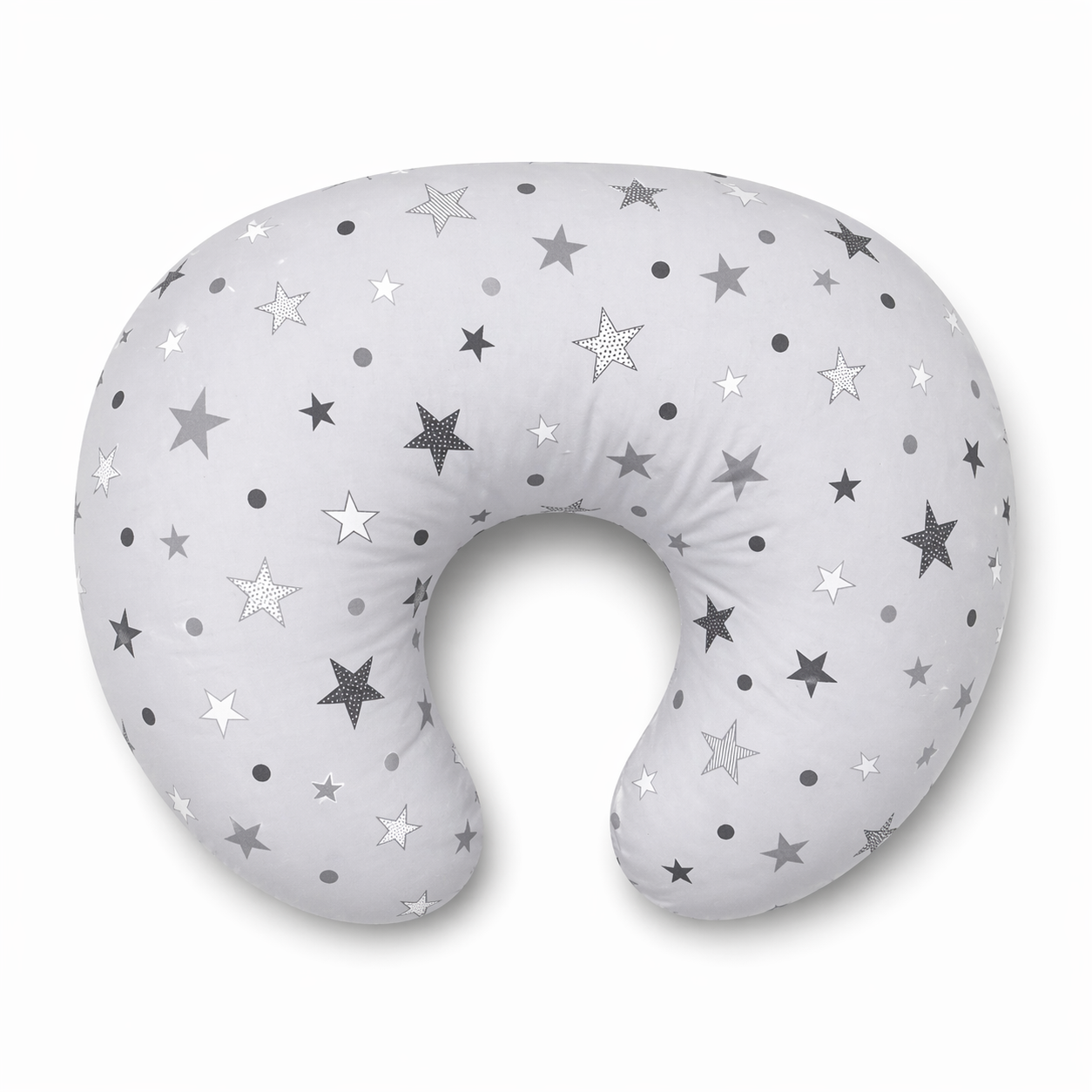 Nursing pillow grey with stars