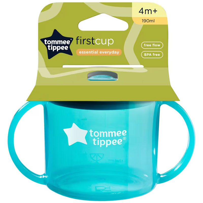 Tommee Tippee 4m+ 190ml FreeFlow First Cup blue