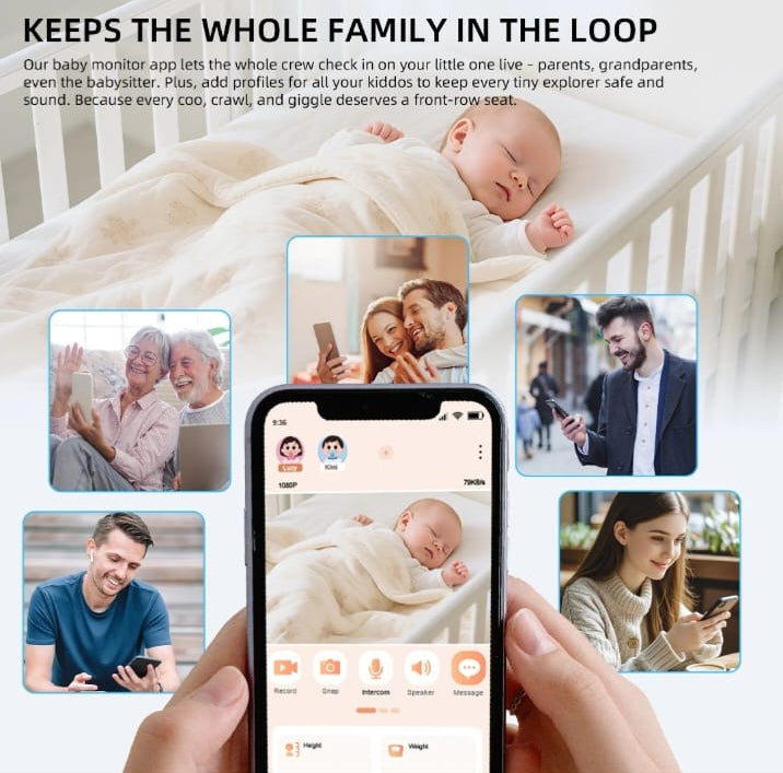 4.3 inch WiFi Video Baby Monitor