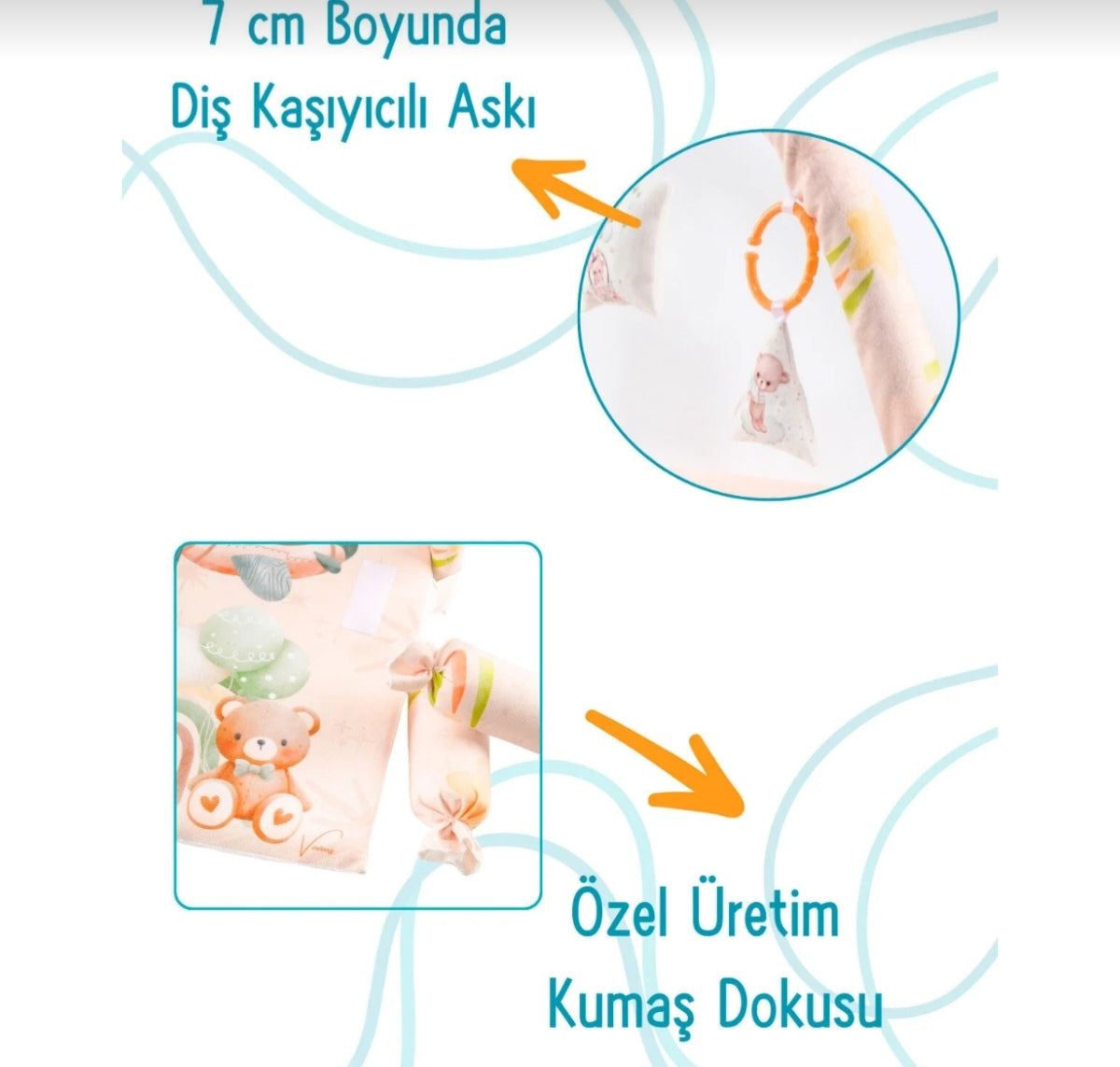 Reflux mattress with toys arc