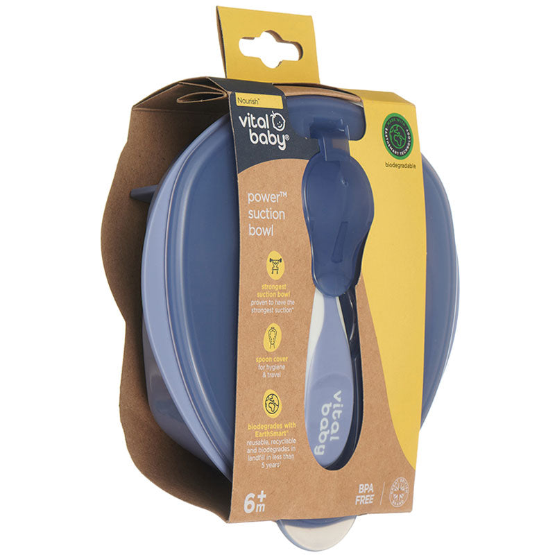 Power suction bowl blue