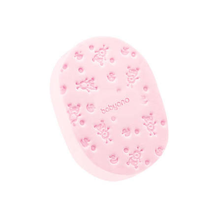 Baby bath sponge pink