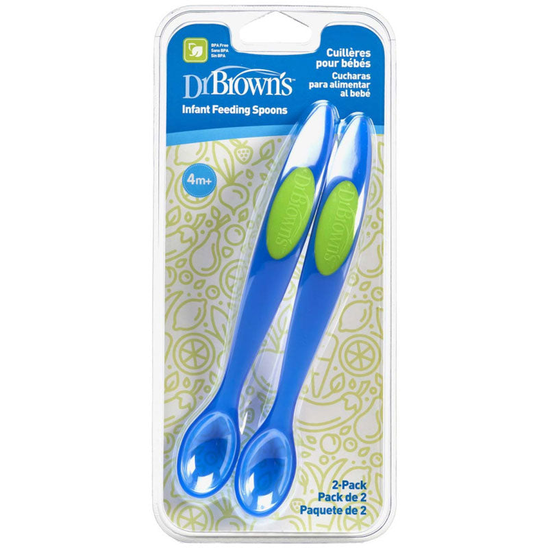 Infant feeding spoon 2-packs, blue 4m+