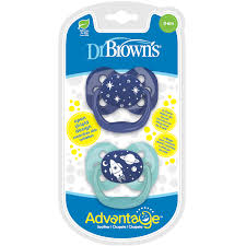 Advantage pacifiers stage 1, blue, 2 packs 0-6 months