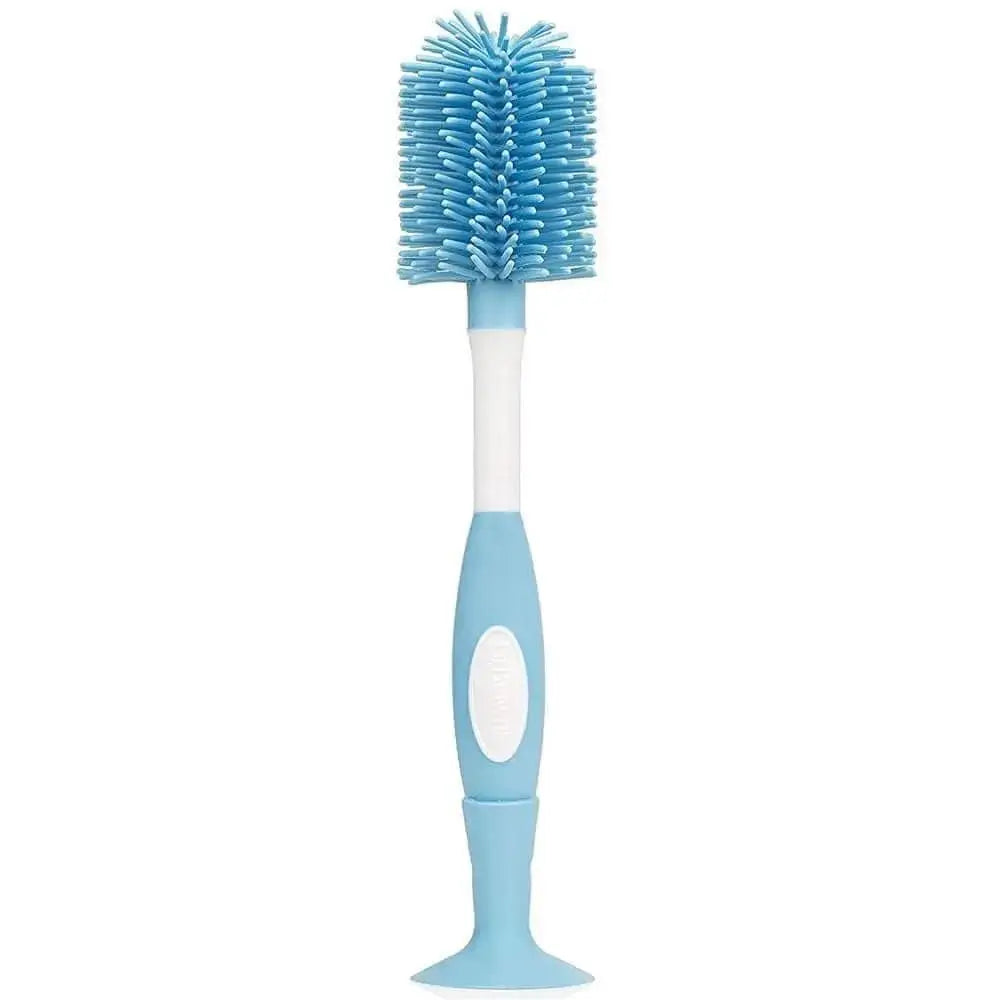 Soft touch bottle brush blue
