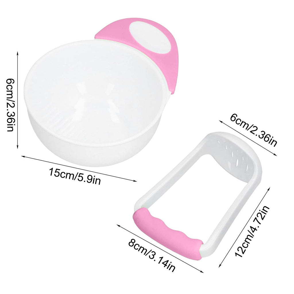 Baby feeding bowl with masher