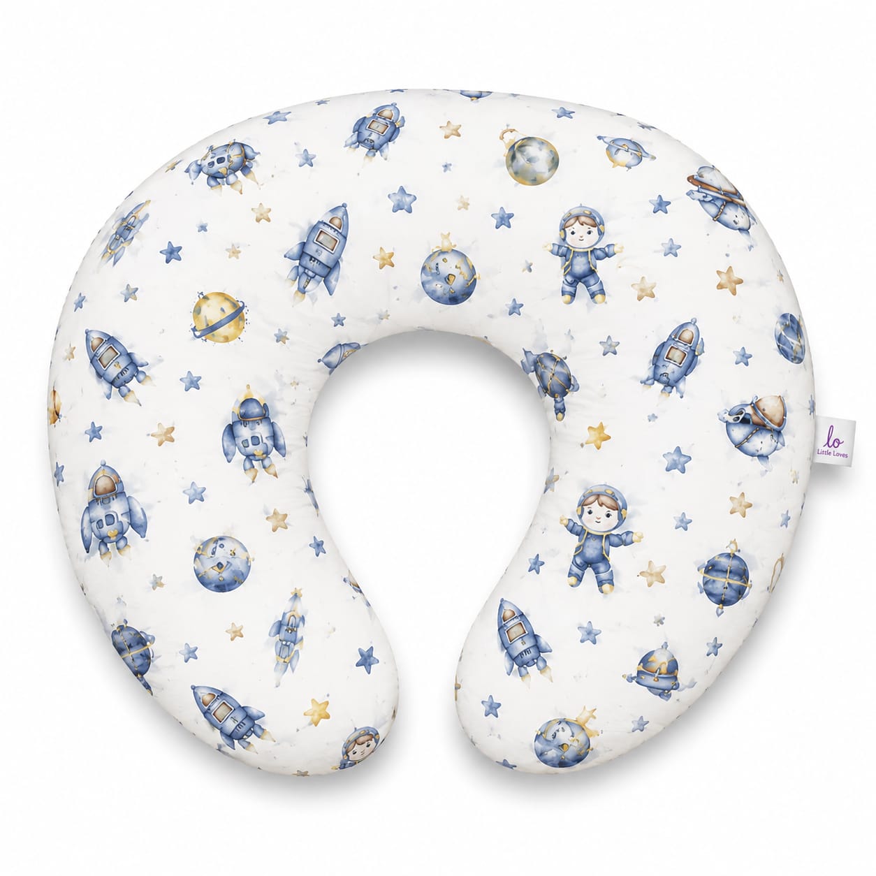 Nursing pillow astronaut blue