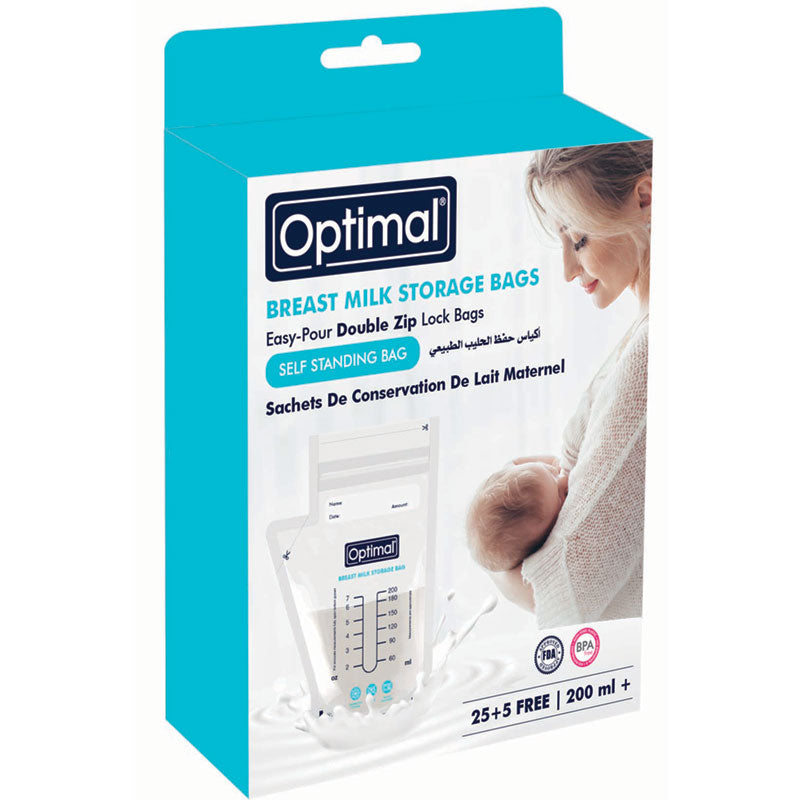 Breast milk storage bags