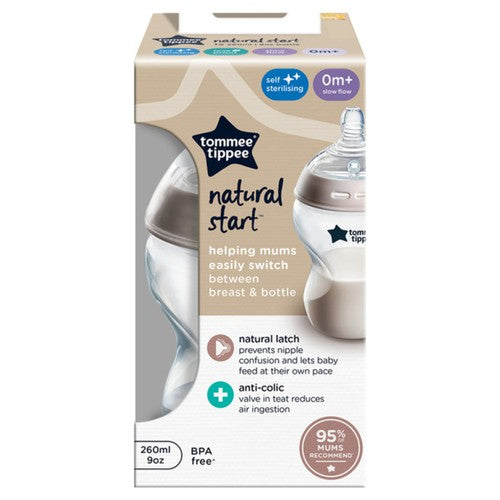 Tommee tippee natural start single bottle 260ml 0m+